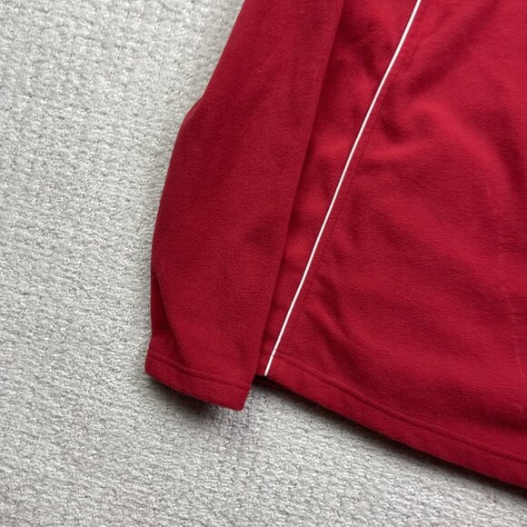 VTG Montreal Canadiens Polar Fleece Full Zip Jacket Wom M Red Ilanco NHL Hockey - Picture 12 of 15